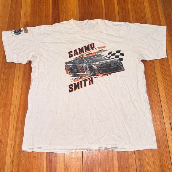 Nascar Men's White and Cream T-shirt - Picture 1 of 3